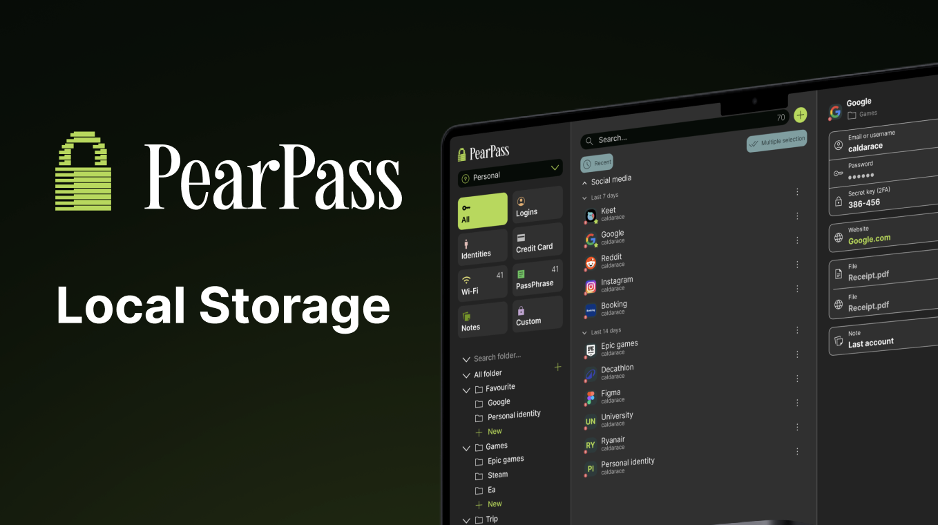 PearPass Desktop App